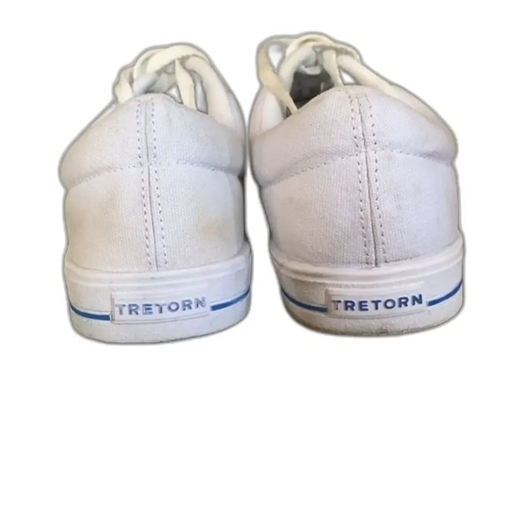 Tretorn Nylite Women's White Canvas Memory Foam Lace Up Sneaker Size 8.5